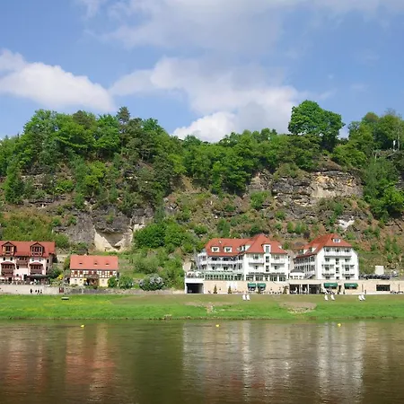 Ferienwohnungen Elbjuwel Rathen Esterno foto