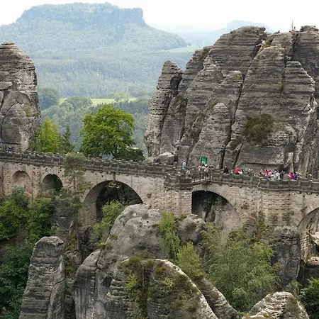 Ferienwohnungen Elbjuwel Rathen Esterno foto